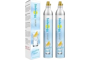 Sodaology 60L Co2 Carbonator Cartridges - Compatible with Select Sodastream Machines