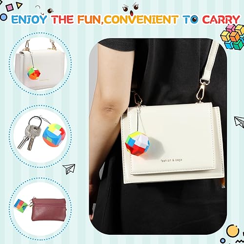 Miniatura 5 de Syhood Rompecabezas de 24 piezas para adultos, juego de juguetes mentales, rompecabezas de plástico 3D, desbloqueo de plástico, cubo, pelota,