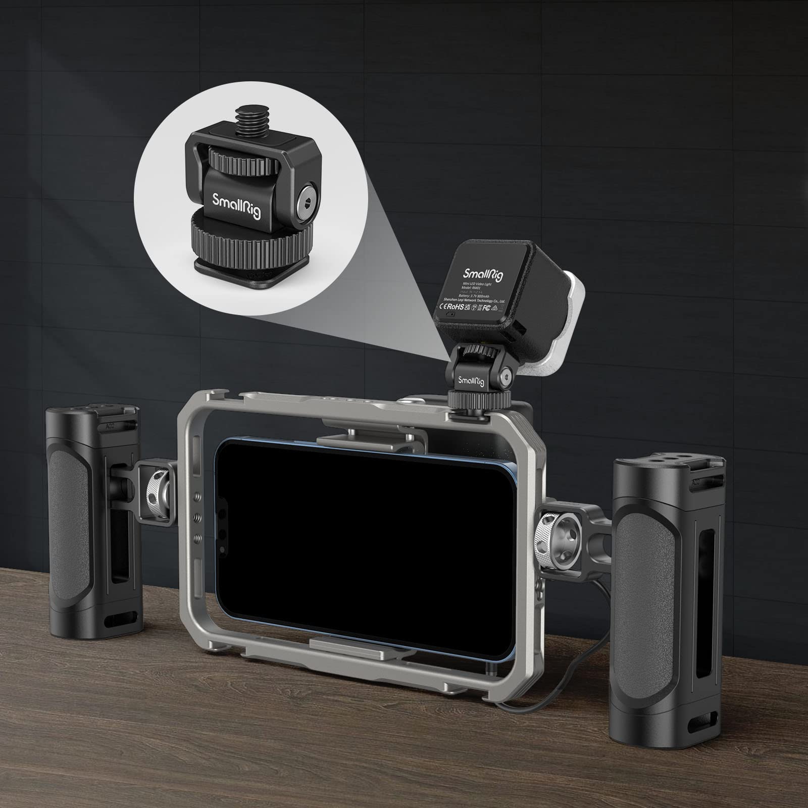 Amazon | SmallRig ミニチルトマウント 汎用型 コールドシュー