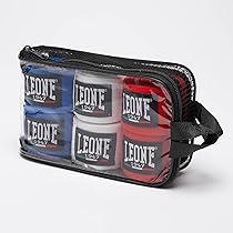 LEONE 1947 Bendaggi Multipack, Pack x 3-AB705P Unisex – Adulto, Rosso, Bianco, Blue, 250 cm