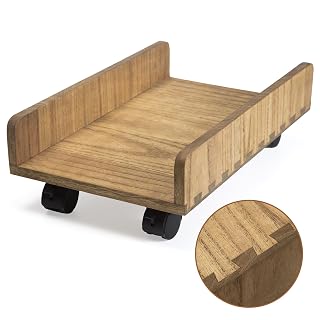 KIRIGEN PC Ständer Holz, CPU Ständer, PC Rollwagen aus Massivholz - Amazon product rated Grade A