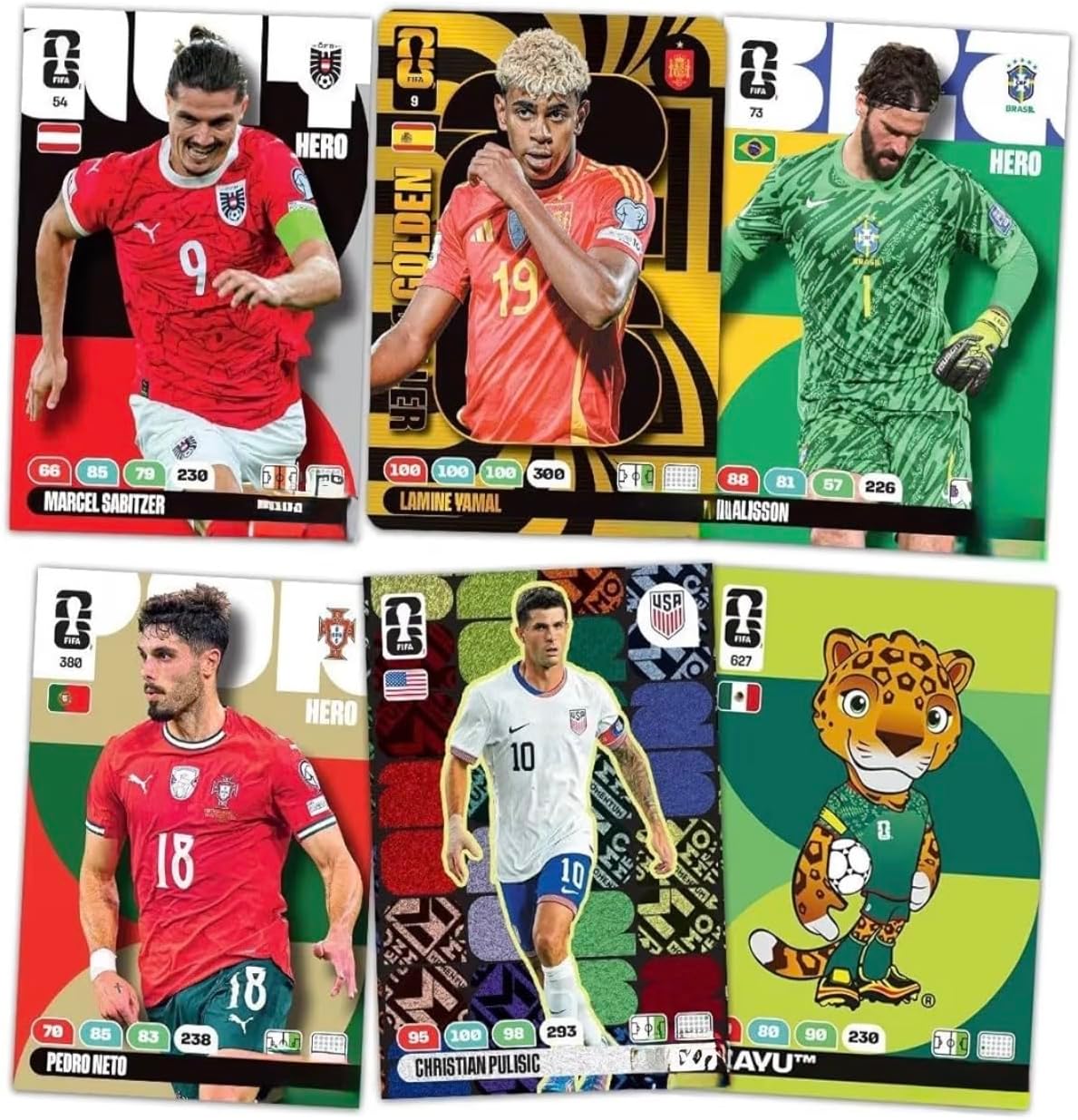 Panini World Cup 2026 Soccer Trading Pack of 8 Soccer Cards + Bundle with hassentials Sticker World Cup Cards