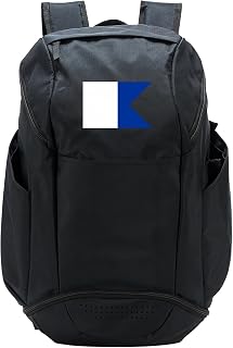 Diver Down Alpha Signal Flag Scuba Diving Nautical Maritime Sport Backpack