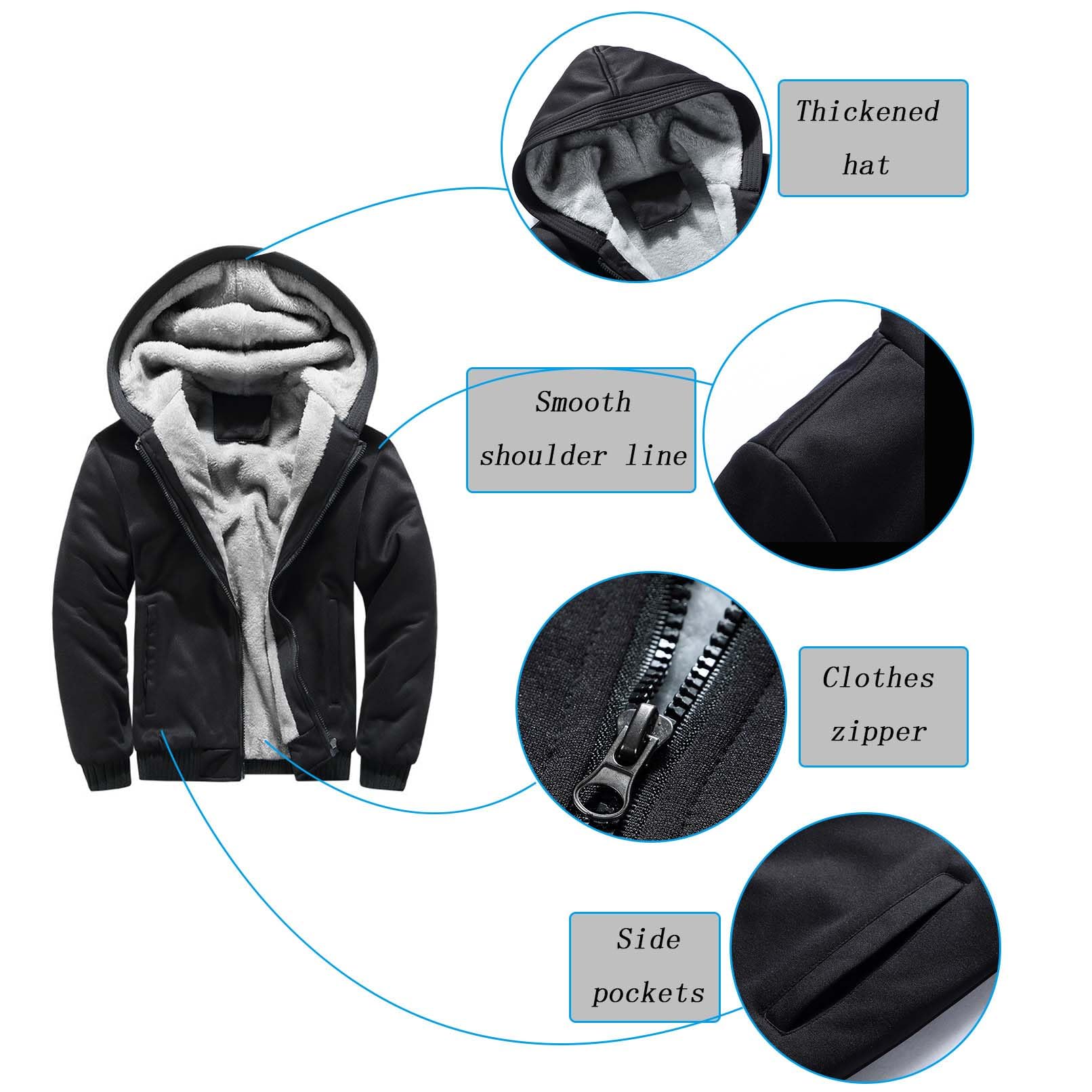 Sweatshirt voor heren met ritssluiting en capuchon, patchwork, kleur Sweatshirt voor heren met ritssluiting en capuchon, patchwork, kleur