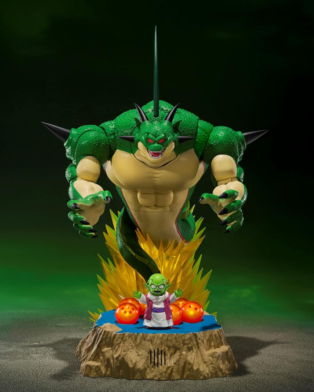 TAMASHII NATIONS - Dragon Ball Z - Porunga & Dende Luminous Dragon Ball Set (Come Forth, Genuine Shenron!!), Bandai Spirits S.H.Figuarts Action Figure