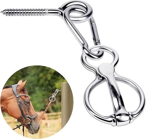 Anillo de amarre para caballos, anillo de amarre de acero inoxidable para caballos, tachuela de caballo y suministros, accesorios seguros para