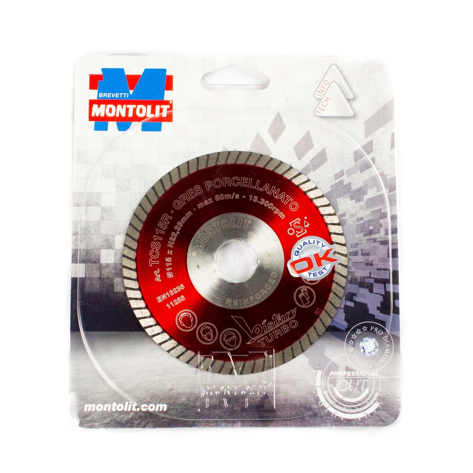 MONTOL GRES DISC 115X1.4, red