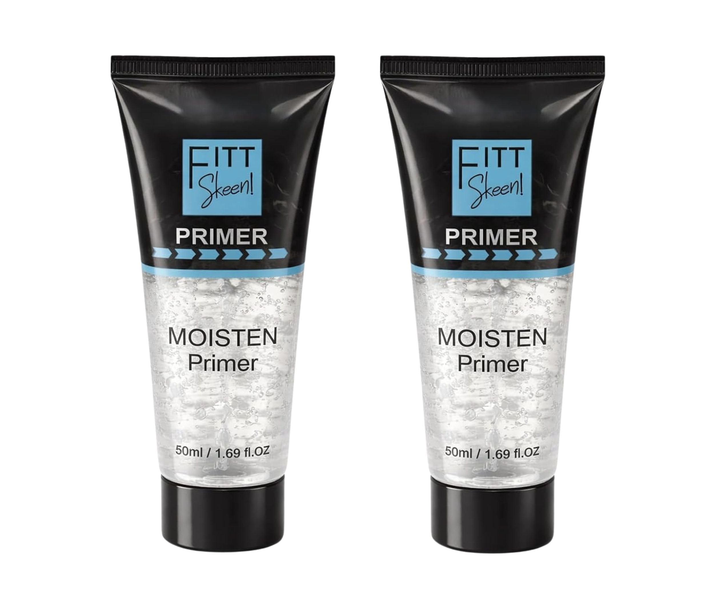 FITT Skeen! Moistening Face Primer Tube (50ml x 2 Pack, 100ml Total) – Clear Hydrating Gel Base, Pore Blurring & Long-Lasting Makeup Prep for All Skin Types-image-3