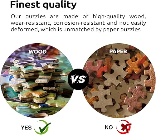 Miniatura 8 de Rompecabezas clásico de 1000 piezas de madera para adultos y niños, rompecabezas de mariposa africana, arte de bricolaje, juego de ocio, juguete