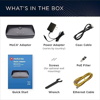 Amazon.com: Motorola MoCA Adapter for Ethernet Over Coax