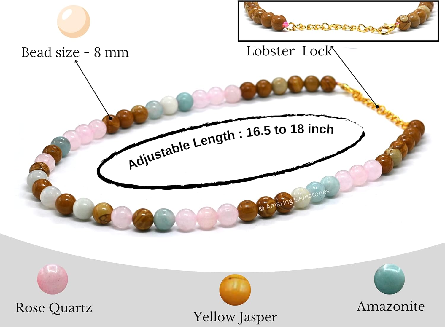 Amazing Gemstone Ultimate Crystal Disease Necklace