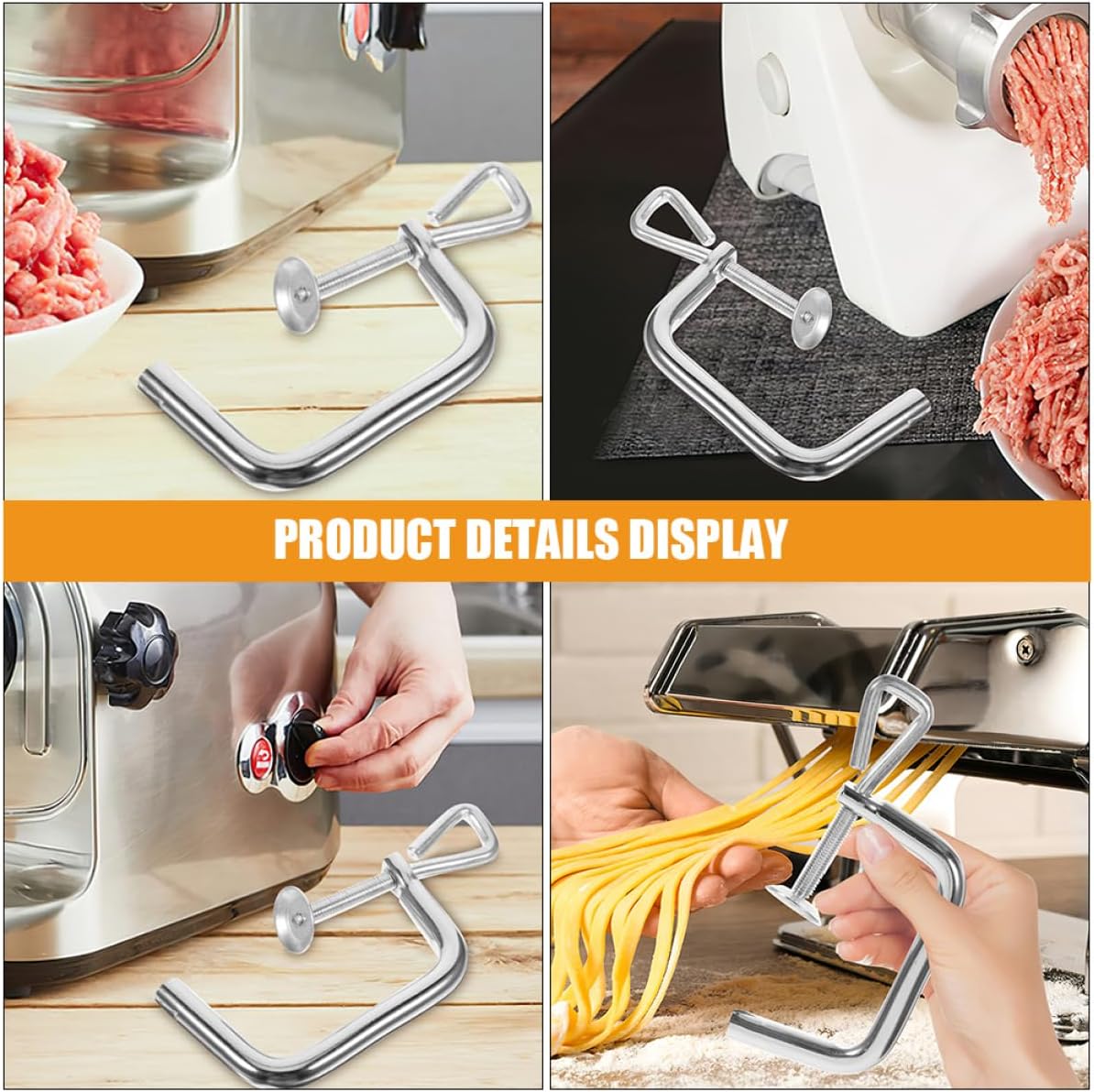 ABOOFAN 8pcs Noodle Maker Accessories Pasta Machine Clip Fixing Clamp for Pasta