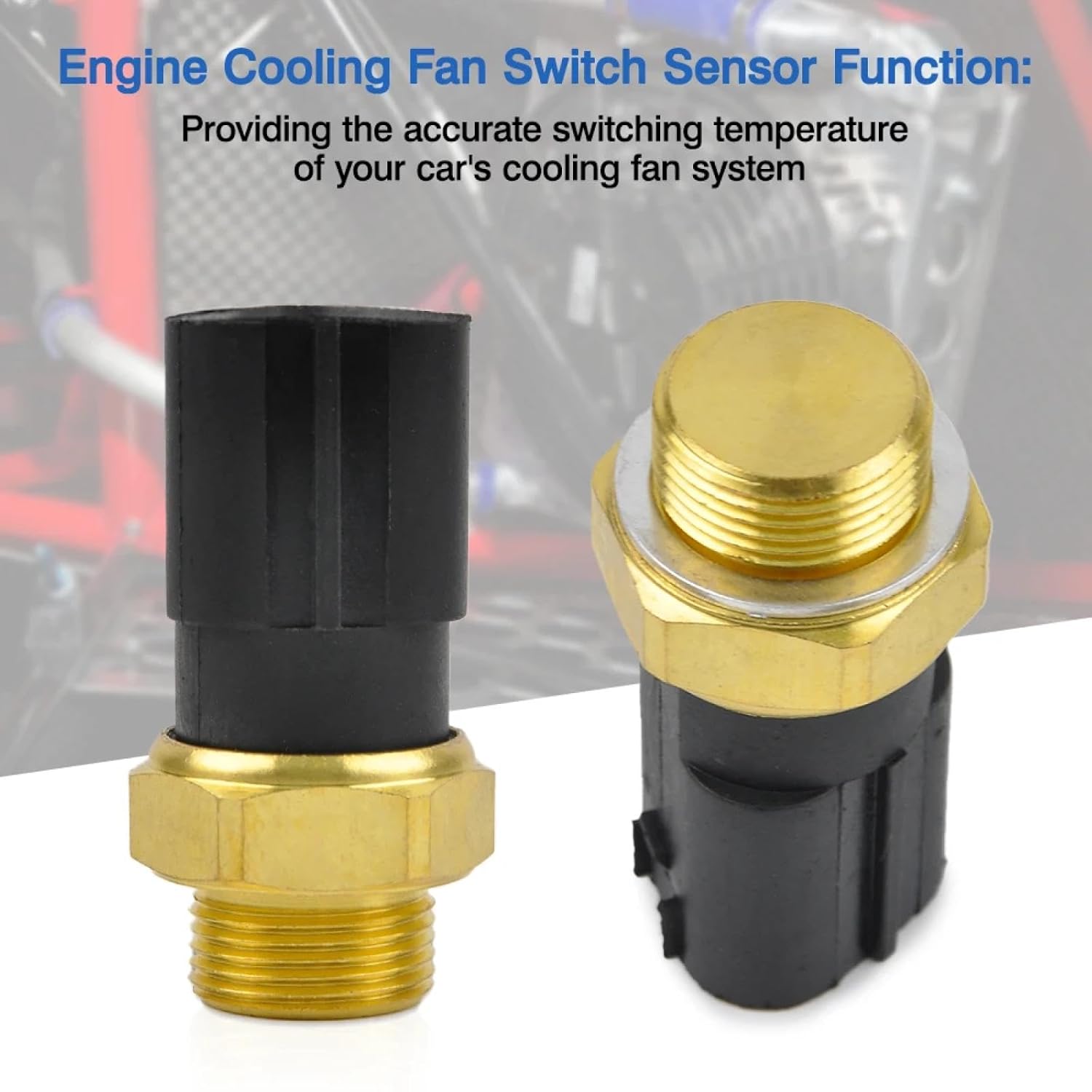 Temperature Sensor Engine Cooling Fan Switch, for VW, for Golf, for Audi, for Skoda Seat 3Pin 1J0959481A 1J0 959 481 A
