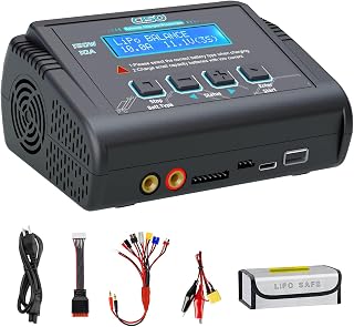 Lipo Battery Charger, 1S-6S RC Car Charger 150W 10A Balance Charger Fast Charge Discharge Smart Charger for LiPo/Li-ion/Life Battery(1-6s) NiMH/NiCd (1-15s) RC Hobby Battery Charger