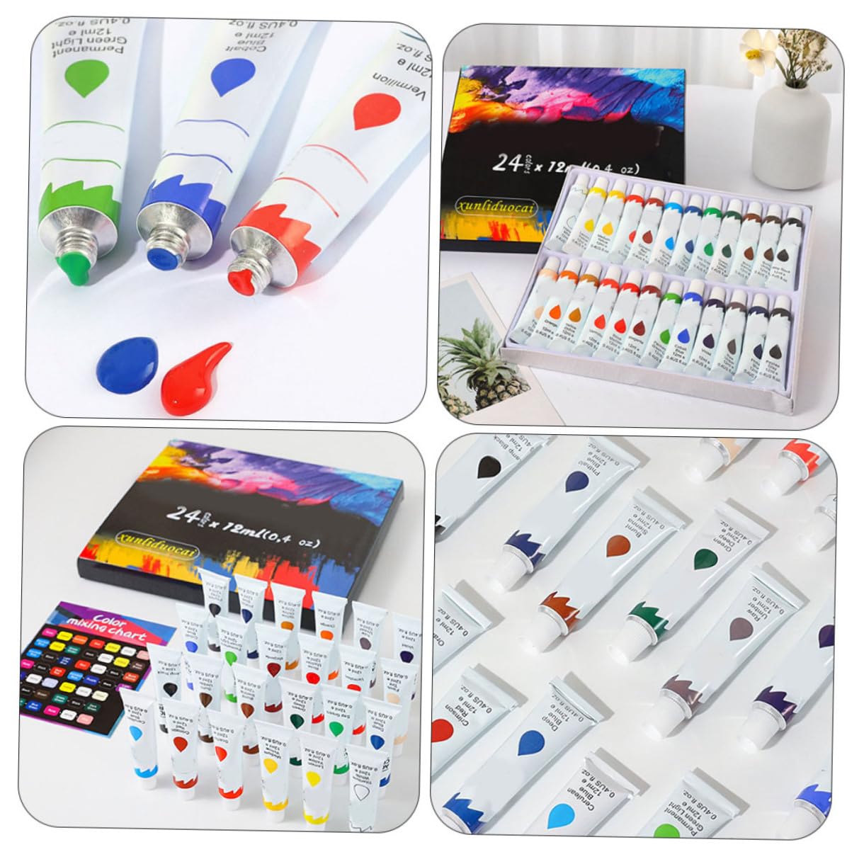 BESTonZON 1 Set Colori Acrilici Forniture D'arte Per Pittori Vernice Per Tela Vernice Colorata Dell'artista Pigmento Da Disegno Su Carta Pigmento Artigianale Su Tela Artisti Propilene