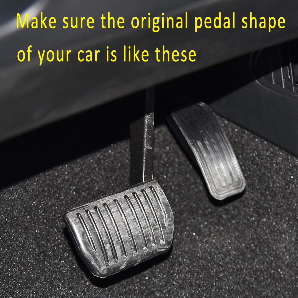 MYMOCCY Brake Gas Pedal Cover Compatibility for Ford Edge Accessories at Pad 2024 2023 2022 2021 2020 2015-2019 Accessories (No Drill)