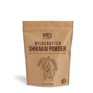 MB Herbals Pure Shikakai Powder 100g | 3.5 Oz | 100% Pure Acacia concinna Powder - Natural Hair Cleanser & Conditioner