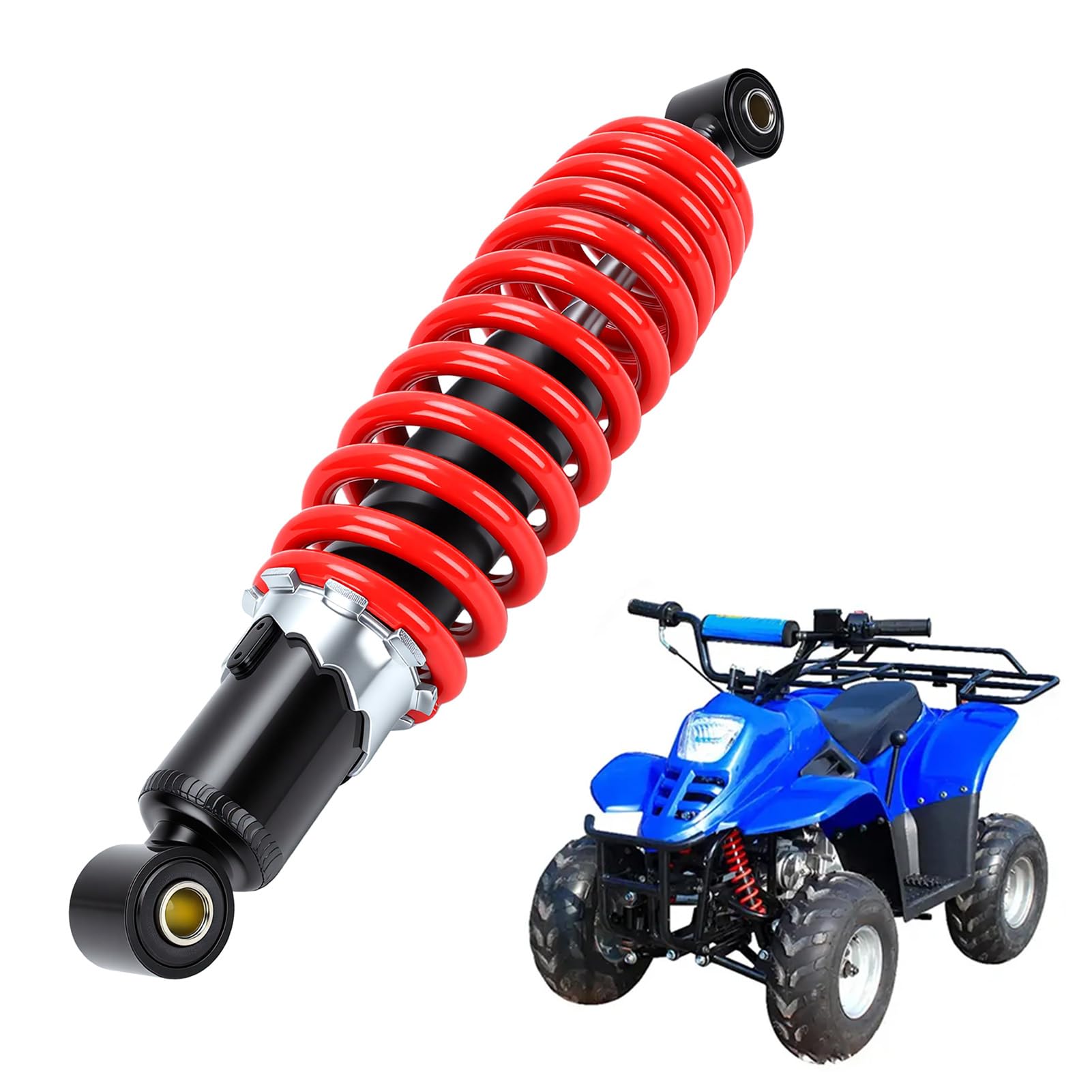 banapoy Amortyzator 305 Mm, Metalowa Przednia Tylna Sprężyna Zawieszenia Zamiennik Amortyzatora dla Gokartów ATV Pojazdy Terenowe Pojazdy Terenowe, Akcesoria do Części Zamiennych