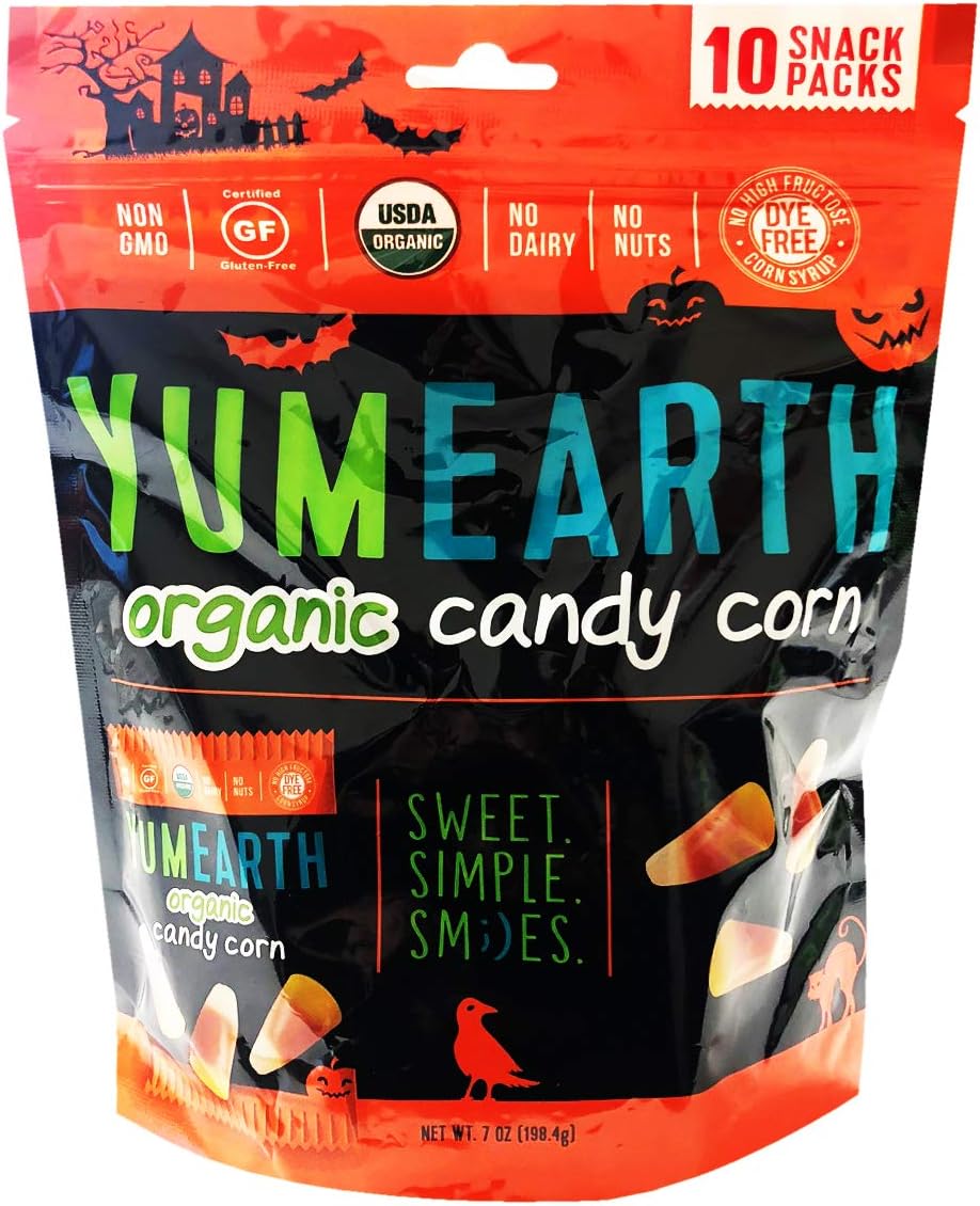 Yumearth YumEarth Hallween Limited Edition Organic Gummy Candy Snack Pack (Candy Corn)