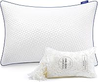 Vista 1 de viewstar Almohada de espuma viscoelástica tamaño Queen, 1 unidad, almohadas de cama trituradas firmes ajustables para dormir de lado y espalda