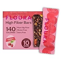 Vista 7 de Paquete variado de barras de fibra con sabor a fruta de Floura – Barras de snack saludables bajas en calorías, altas en fibra, veganas, sin gluten