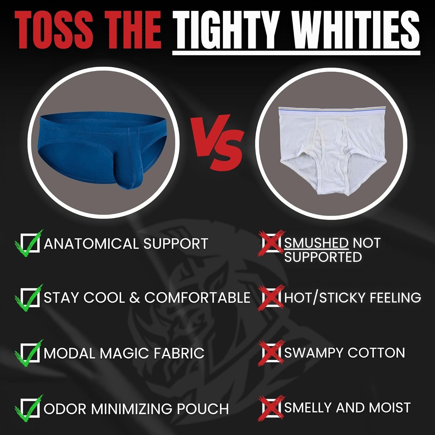 Real Men Ares-Accent Low-Rise Pouch Bikini Brief with ABCD Pouch - 1, 3 & 6 Pack - Waist Size XS - 5XL - Image 3