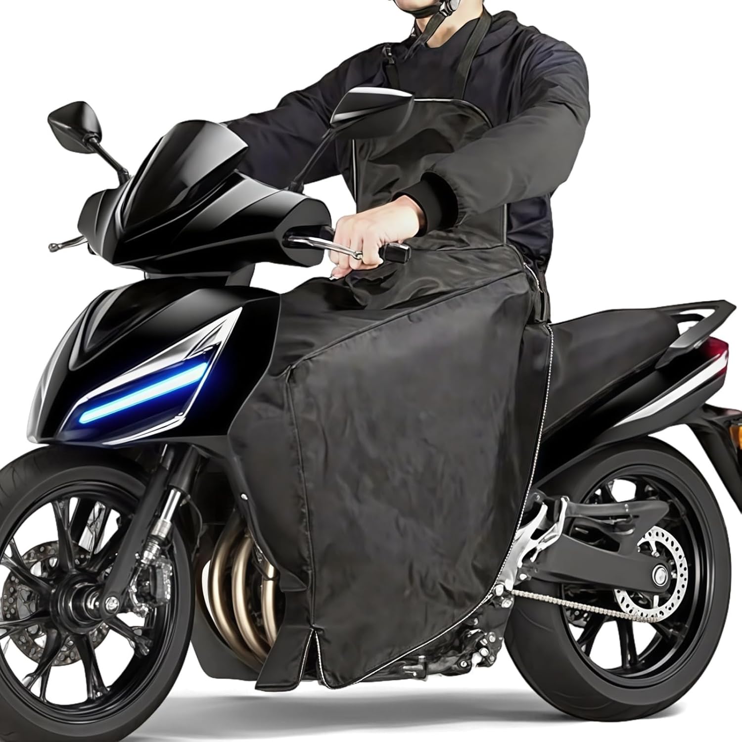 FINEVERNEK Beenbescherming voor Motorroller, Beenbescherming voor Scooter in de Winter, Winddichte Regenschürze voor Scooter, Motor-Beenafdekking, Universele Scooter-Schürze Rollerdeken