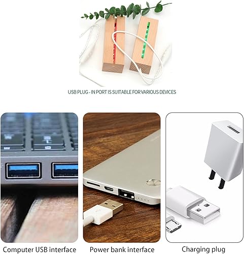 Miniatura 11 de Pedestal de exhibición rectangular de 6 pulgadas, base de exhibición de luces LED rectangulares de color cálido, soporte de base iluminado de madera