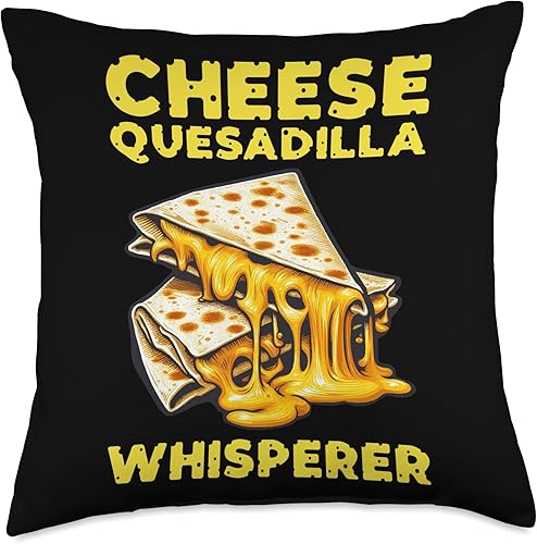 Miniatura 5 de Melted Magic Quesadilla Cheese Whisperer Quesadilla - Almohada (16 x 16 pulgadas), multicolor