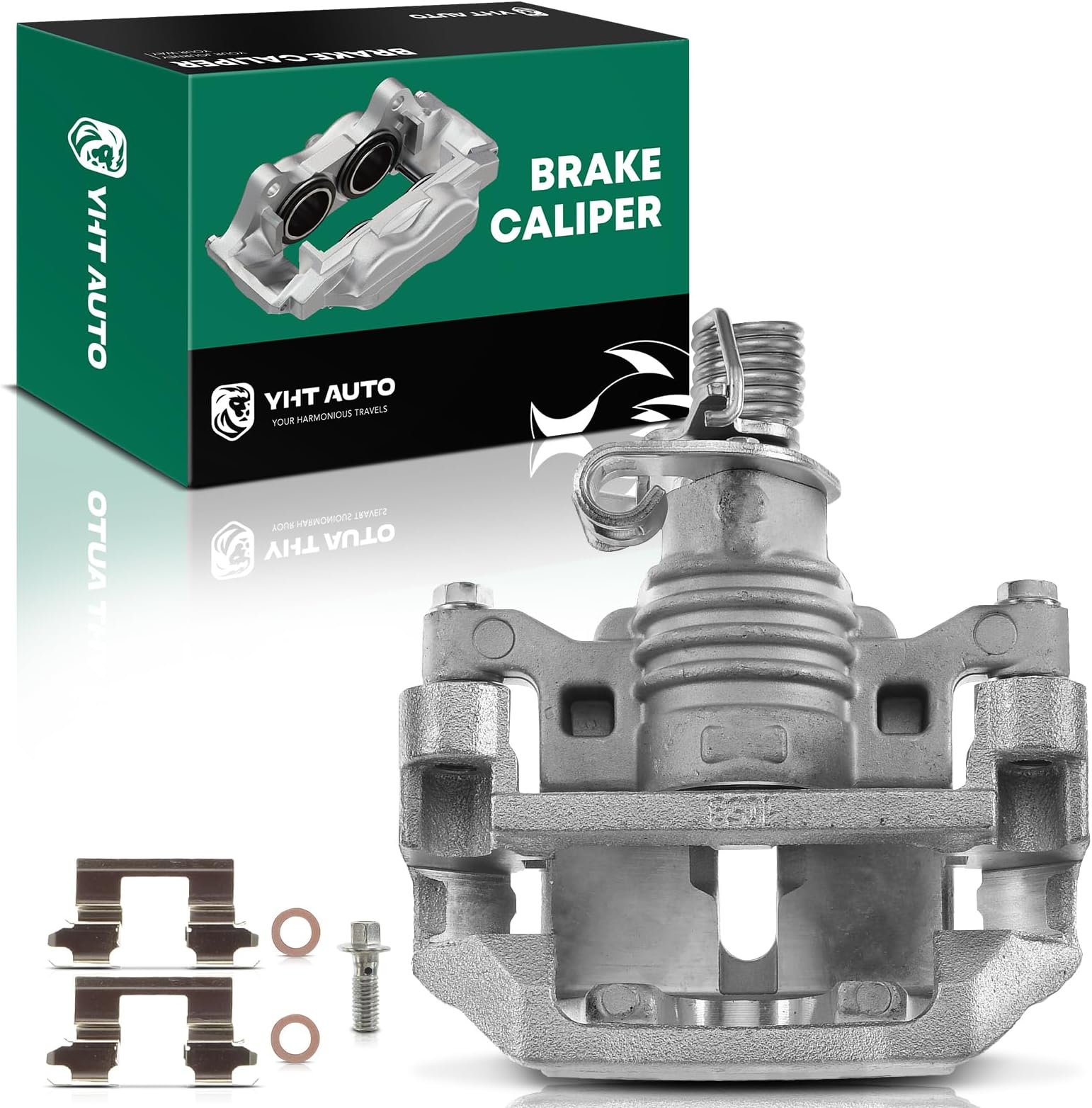 Detroit Axle Pair Of Front Brake Calipers With Brackets - Fits Buick, Chevrolet, Pontiac (2005-2009) - Remanufactured