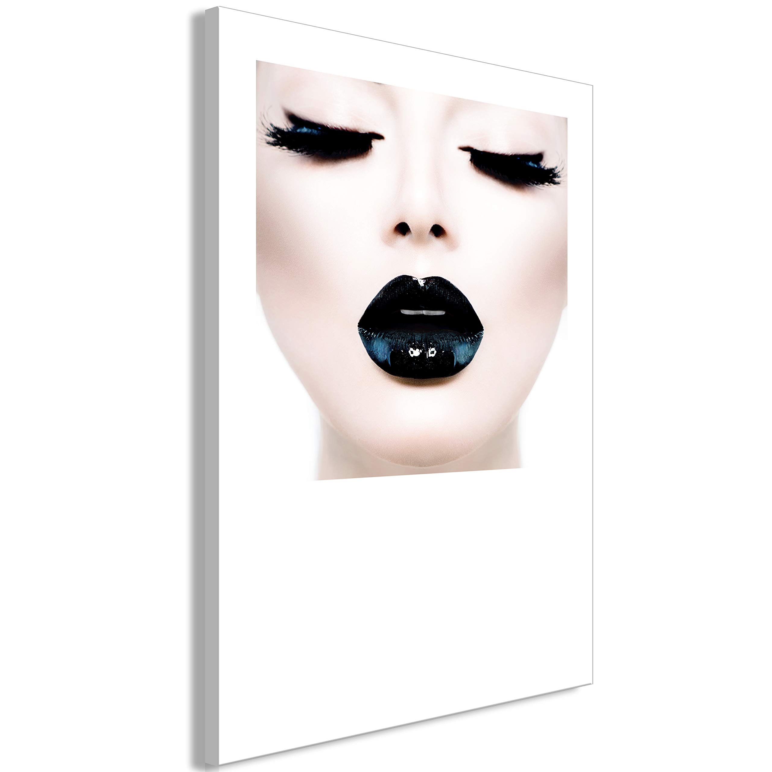 artgeist Acoustic Canvas Wall Art Print Woman Lips 24x35 in - 1pcs Picture with Acoustic Foam Sound Print Artwork Room Acoustics Soundproofing h-B-0108-b-a