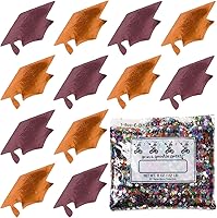 Vista 166 de Confeti Grad Cap Negro, Púrpura Combo - 2 bolsas de media onza (1 oz) (8400/8412)