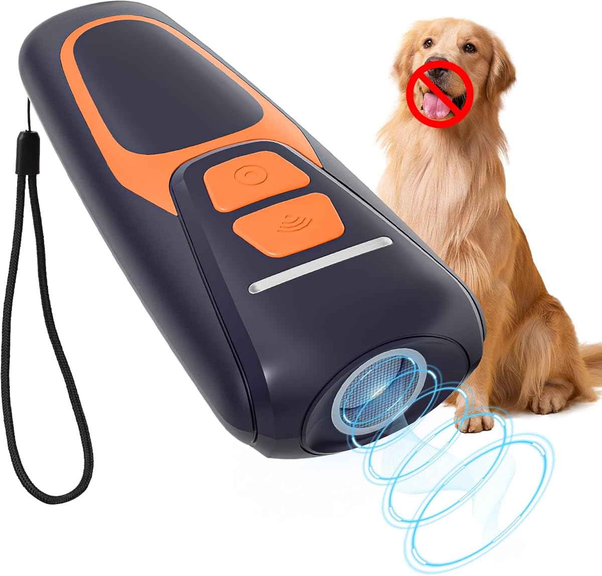 Dog Bark Deterrent Devices, Rechargeable Ultrasonic Anti Barking Device for Dogs, Dog Bark Control Devices 50FT Range Safe for Dogs & Human Portable Indoor Outdoor Dog Barking Silencer, Dog Training