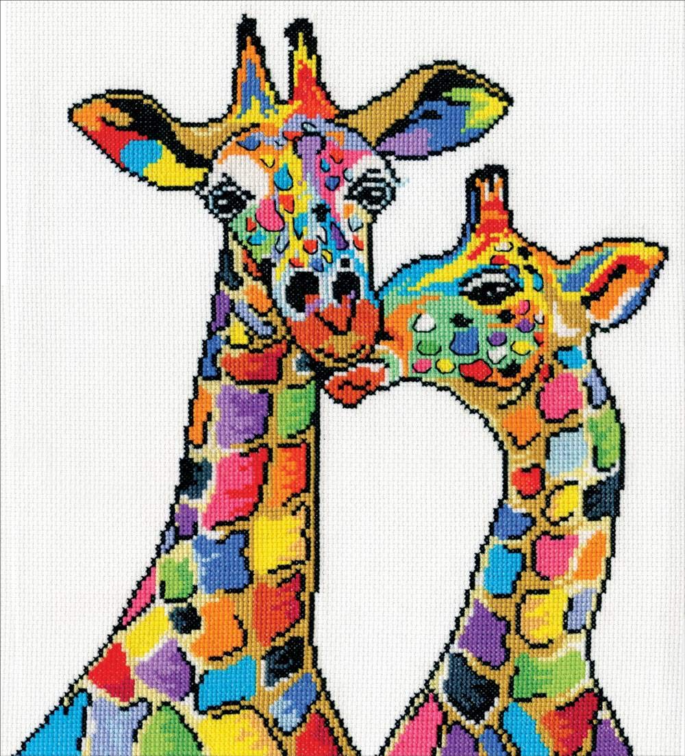 Design Works Crafts Giraffes Counted Cross Stitch Kit