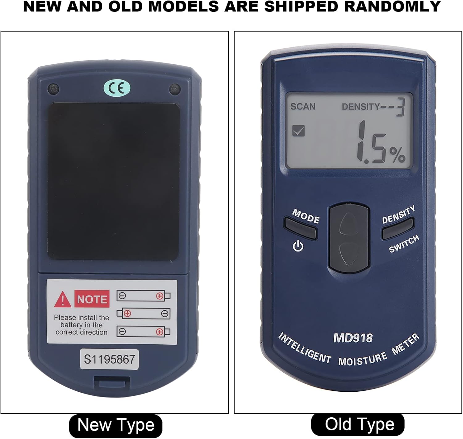 4% 80% MD918 Digital LCD Inductive Wood humidity Meter Professional Wood humidity Meter Portable Wood humidity Meter