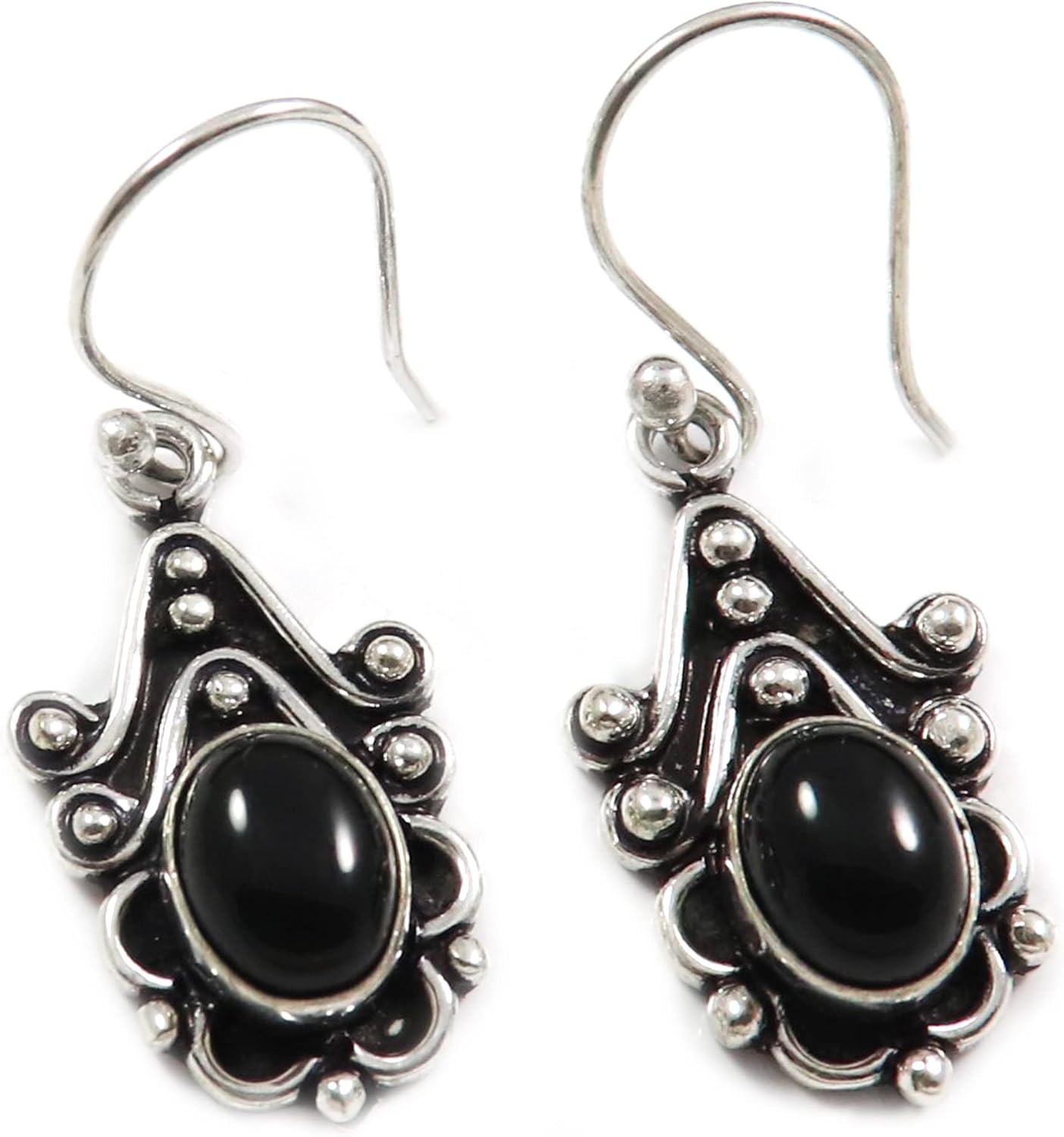 Goyal Exports Garnet Lapis Lazuli Tiger Eye Turquoise Lab-Created Gemstone 925 Sterling Silver Drop Dangle Earring Handmade Jewelry SEG70