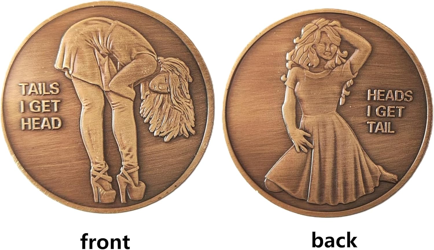 [One Vintage Bronze Commemorative Coin] Vintage Bronze Bikini Challenge Commemorative Coin - Perfect for Party Favors, Christmas, Golf Ball Markers & Playing Cards