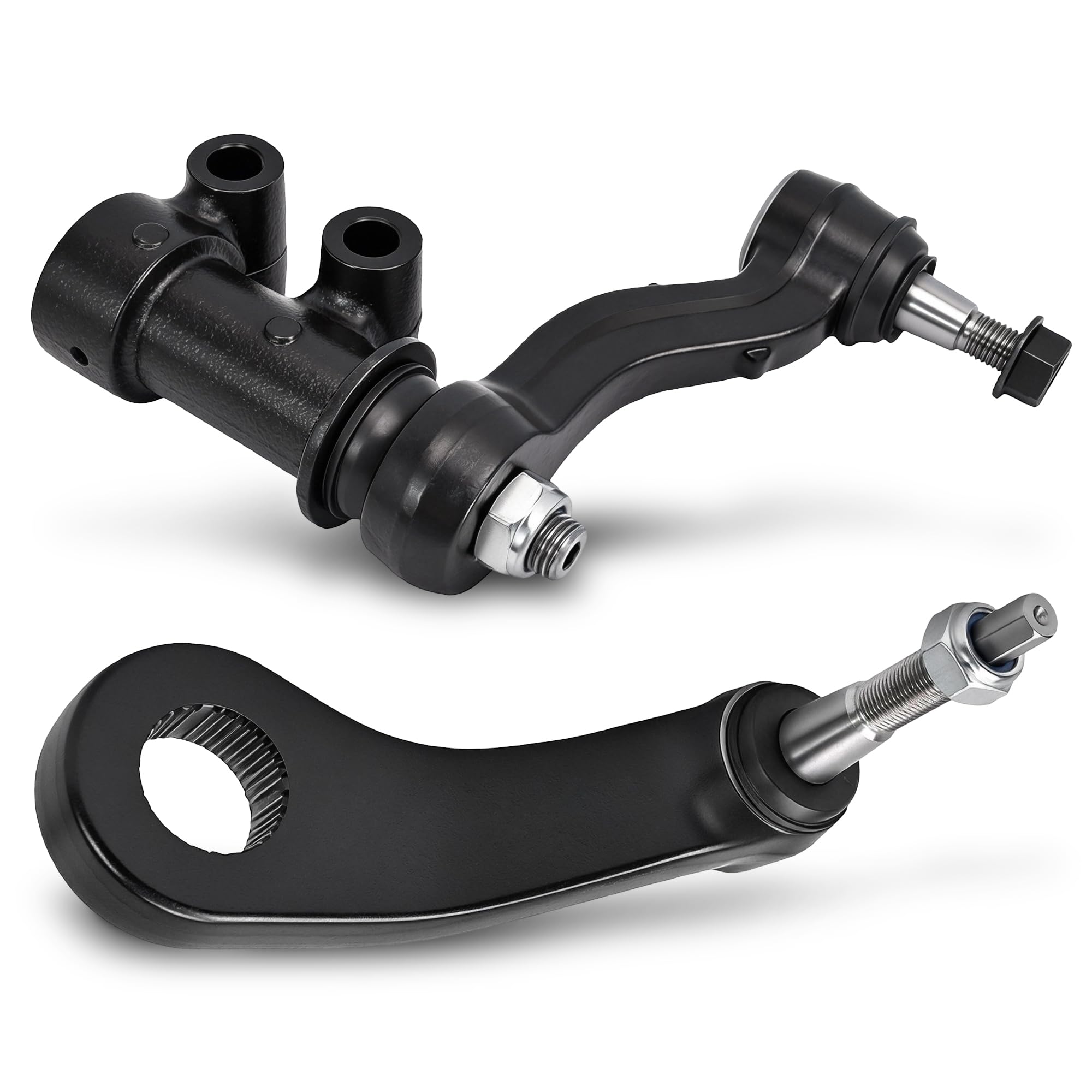 AngyMeck 2PC Front Left Right Steering Pitman & Idler Arm Suspension Kit for Chevy Silverado 2500/3500 HD 2011-2019 for GMC Sierra 2500/3500 HD 2011-