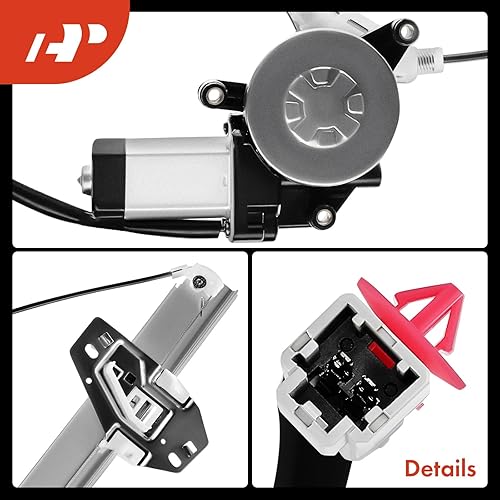 Miniatura 8 de A-Premium Regulador de elevalunas eléctrico con motor compatible con Honda Accord 1998-2002 Sedan solo delantero derecho del pasajero