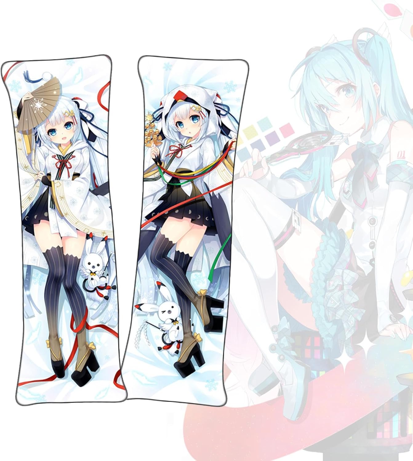 Zhongkaihua Miku Sac à Dos En Peluche Anime Mignon Et Spacieux 46 X 32