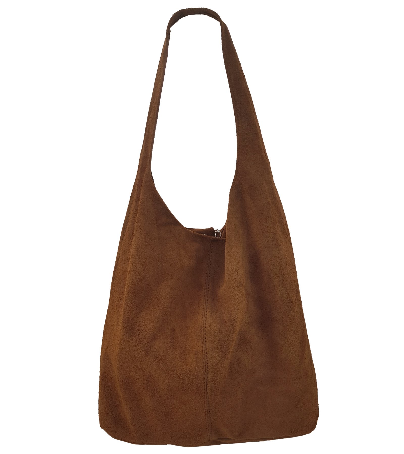 Grote Suède Shopper Tas Dames - Luxe Hobo Schoudertas met Veel Ruimte
