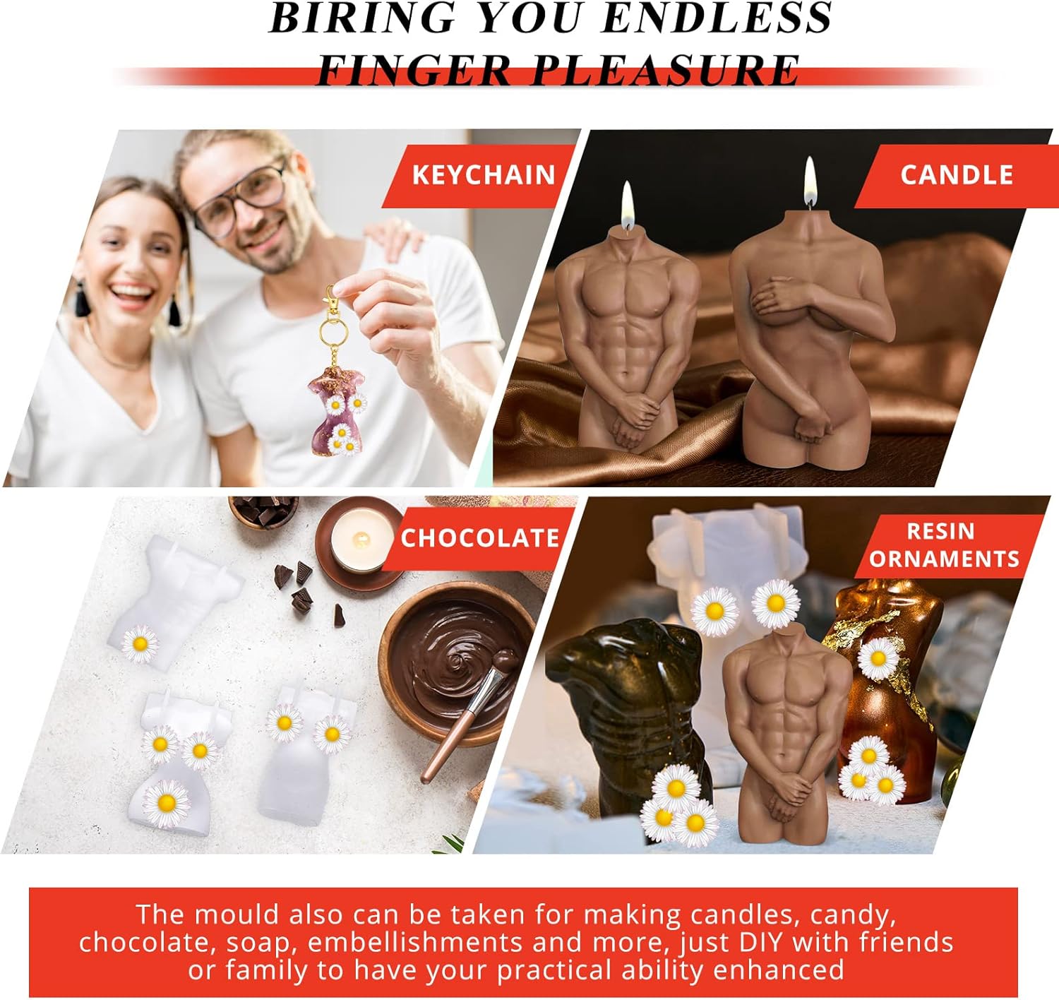 Buy 5 Pieces Candle Mold Goddess Mold Woman Mold Female Candle Mold for Soy Wax, Plaster Resin