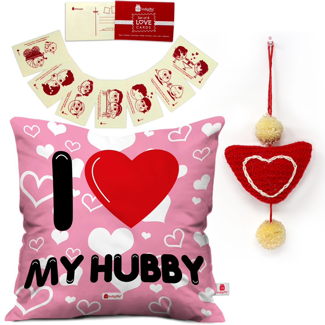 Buy Indigifts IA Valentine Day Gift for Husband I Love My Hubby Quote