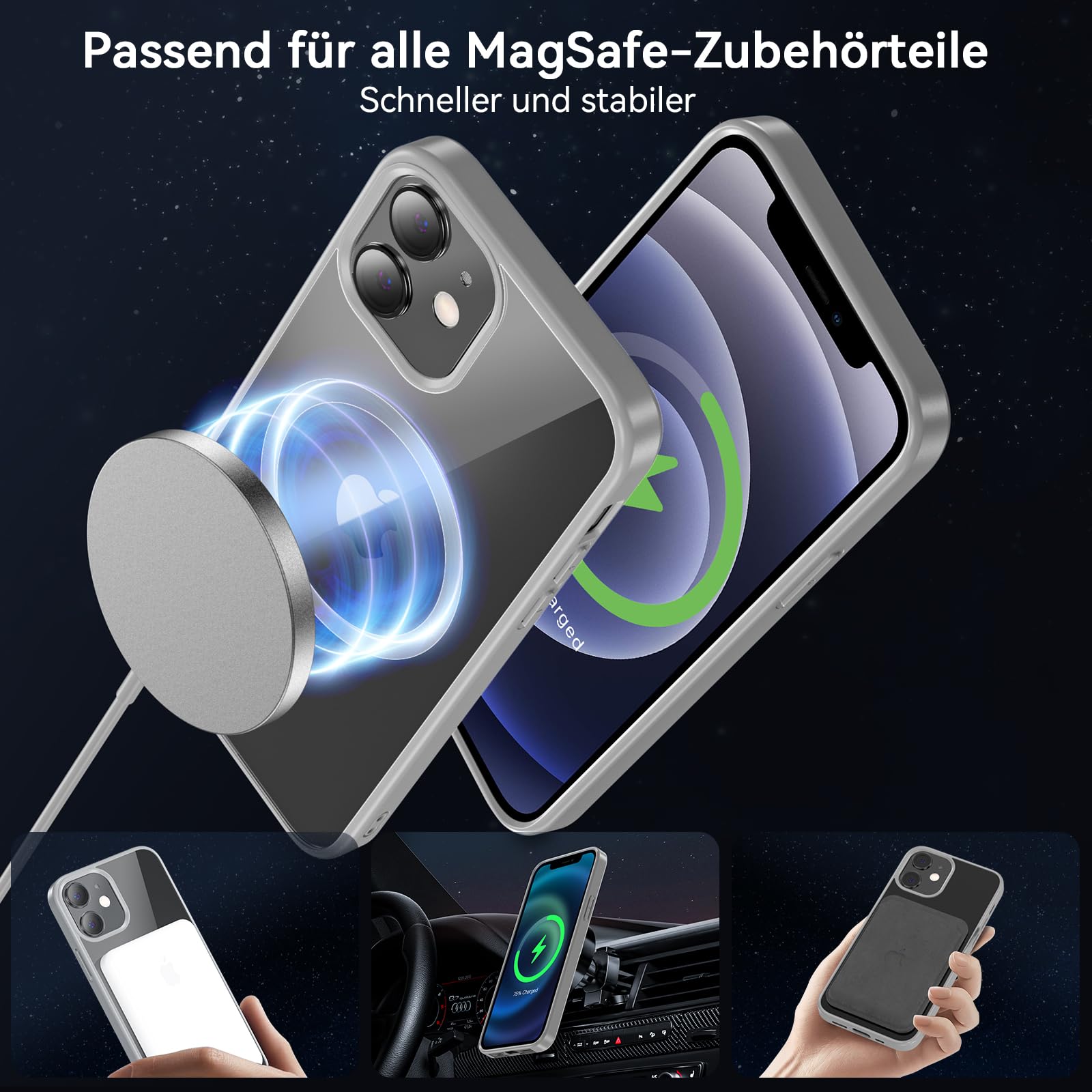 Custodia per telefono con carica wireless magnetica di lusso per IPhone 15 Pro Max 14 13 12 Custodia antiurto con protezione in pelle Magsafe – acquista a prezzi convenienti sul marketplace