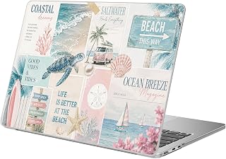 Compatible with MacBook Neo 13 inch Case 2026 Sea Turtle Beach