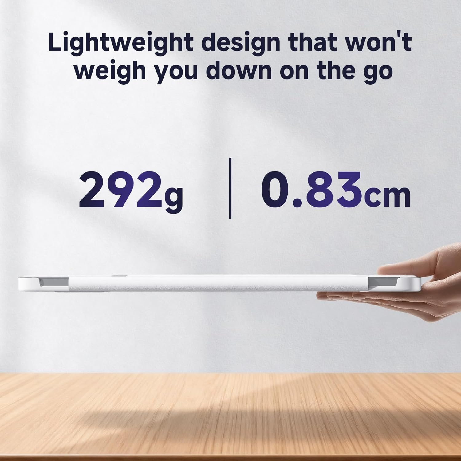 Magnetic Cover for iPad Air 11-inch (M3/M2, 5th/4th Gen) & iPad Pro 11-inch (2022/2021/2020), Stain-Resistant Slim Folio with Portrait/Landscape Stand, 4 Adjustable Angles, Cover Auto Wake/Sleep,White - Image 2