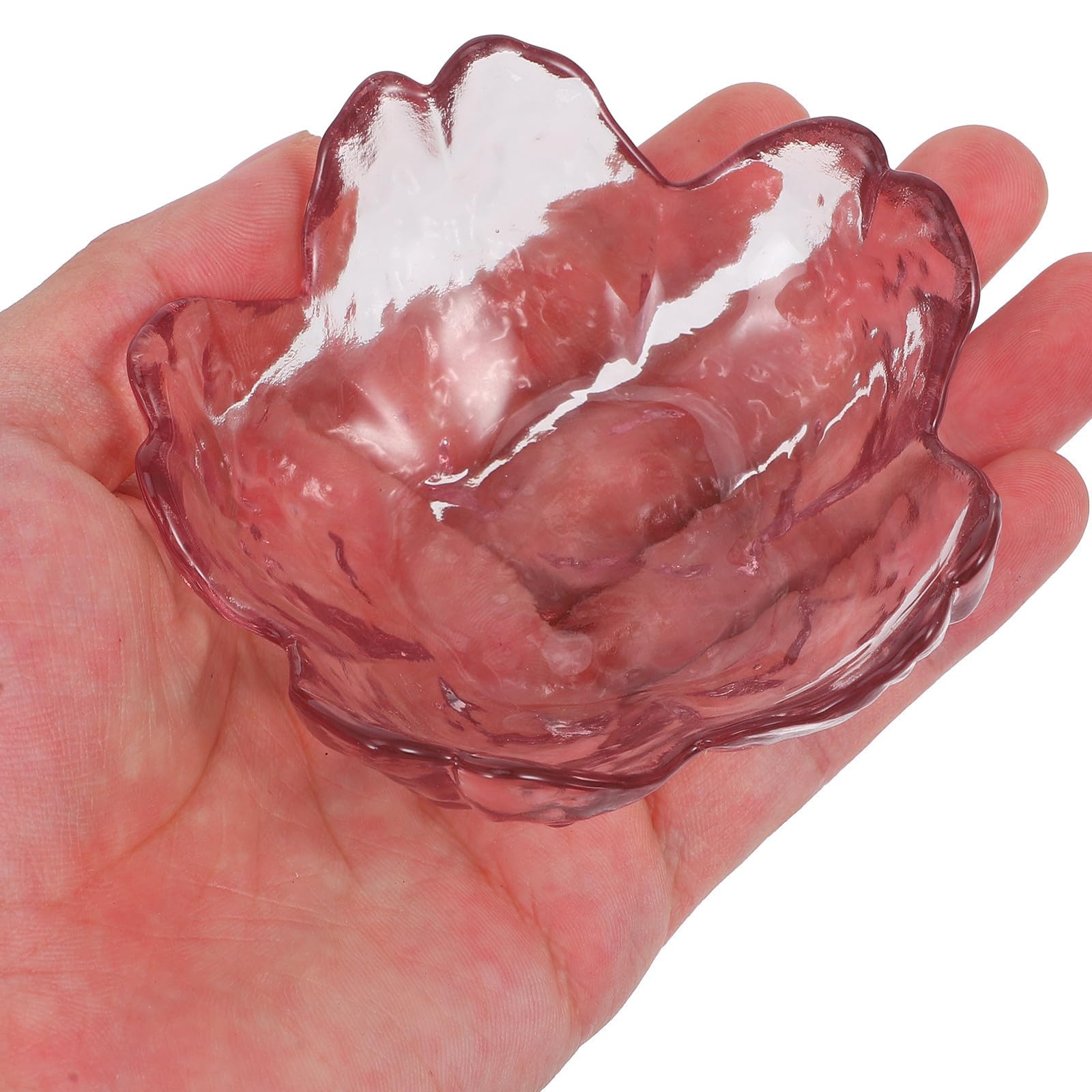 Didiseaon Kleine Dipschalen Stapelbar und Kompakt aus Glas 10 Stück in Kirschblütenform 90ml Volumen für Zuhause und Restaurant