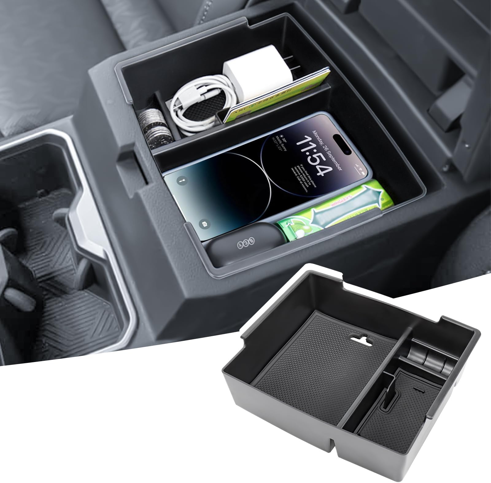Amazon.com: Neepiar Center Console Organizer Compatible with Hyundai ...