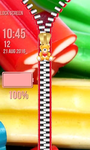 Tela Candies Zipper fechamento