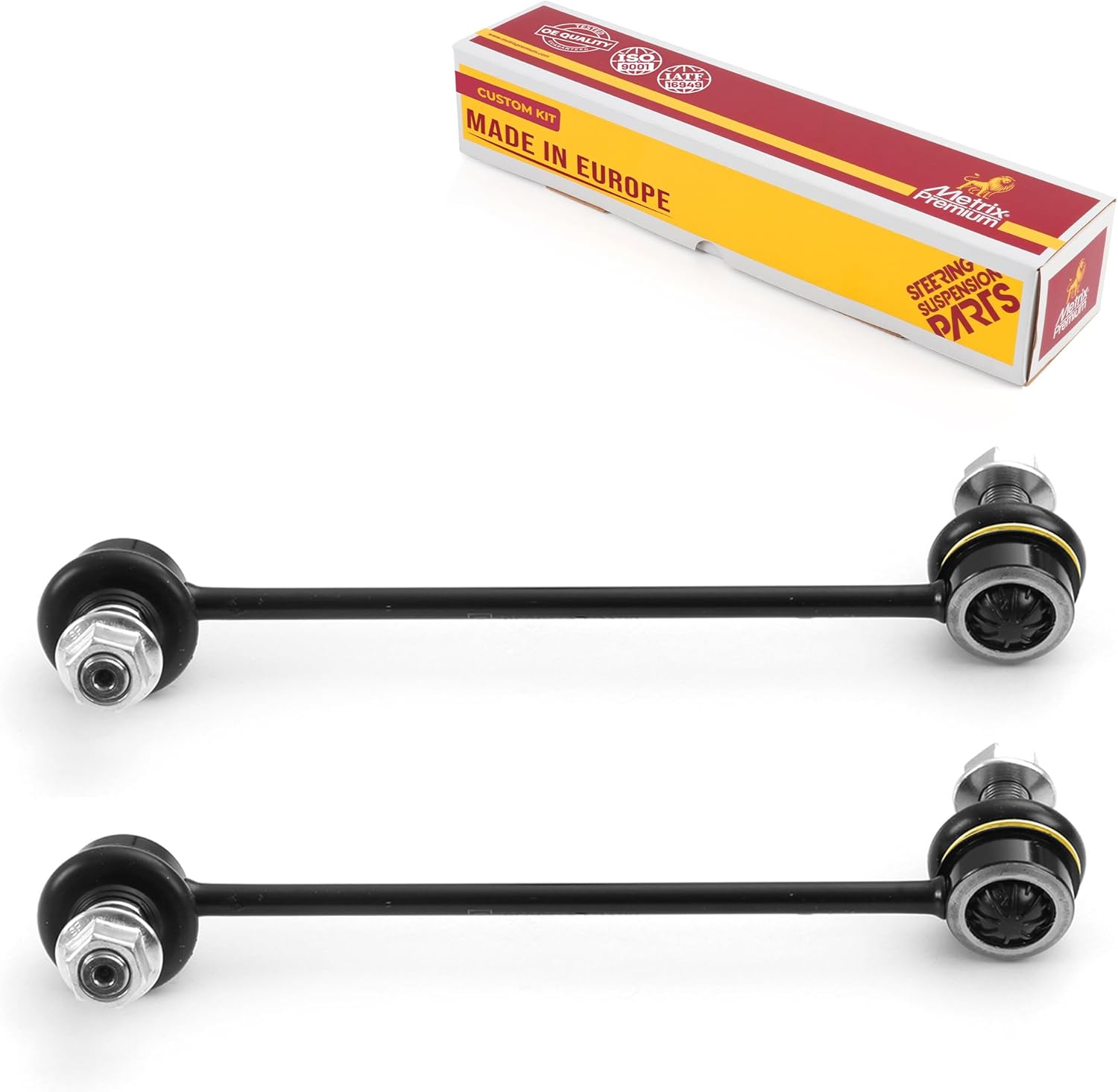 Metrix Premium Chassis Parts - Front Left & Right Sway Bar Stabilizer End Link Kit Fits 2010-2013 Kia Soul, Replacement K750597, K750598, Made in Europe
